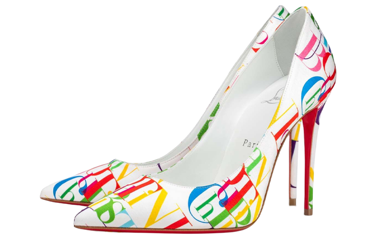 (W) Christian Louboutin Kate 'White Alphabetic' 圖 3