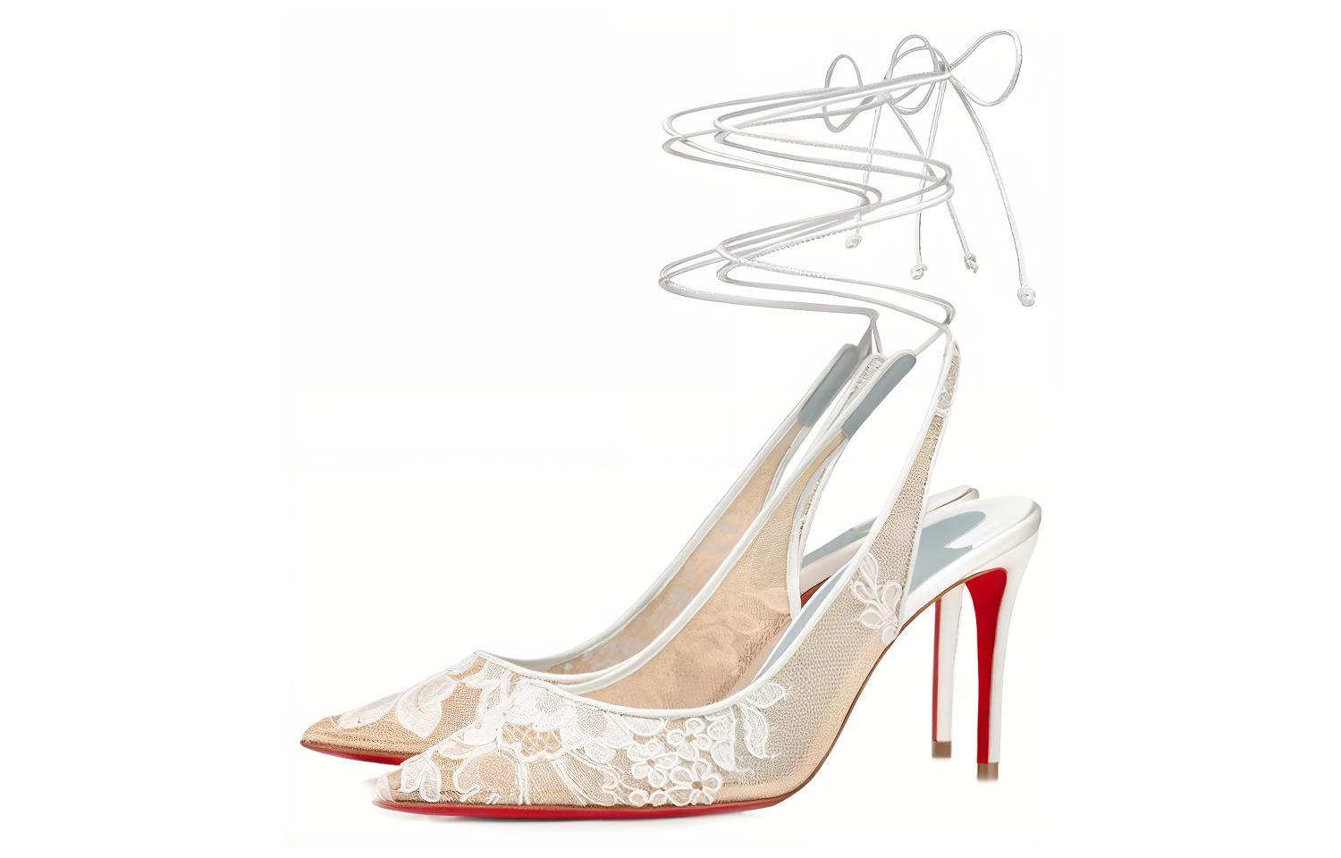 (W) Christian Louboutin Kate 'White Lace Mesh' 圖 2