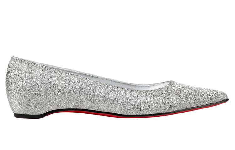 (W) Christian Louboutin Kate Ballet Flat 'Silver' 圖 2