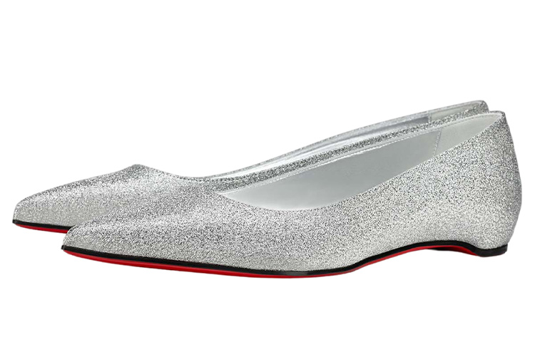 (W) Christian Louboutin Kate Ballet Flat 'Silver' 圖 3