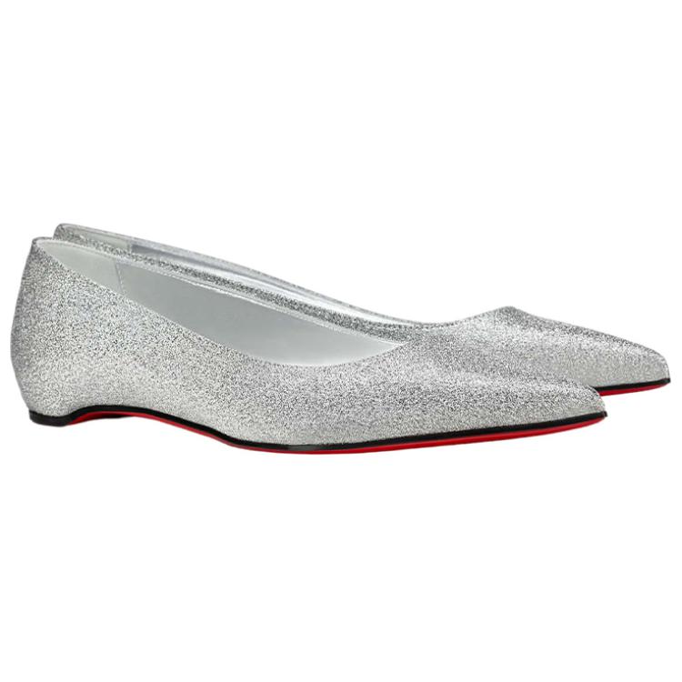 (W) Christian Louboutin Kate Ballet Flat 'Silver' 圖 4