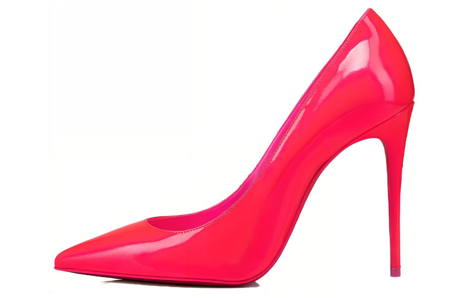 (Women) Christian Louboutin Kate Leather Slip-On Stiletto 'Pink' 1231101P788