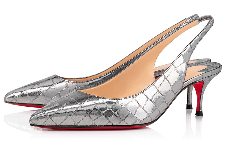 Lookbook (Women) Christian Louboutin Kate Sling 'Silver' 3210204SV20