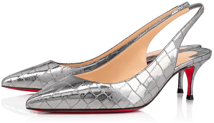 (Women) Christian Louboutin Kate Sling 'Silver' 3210204SV20 Lookbook (Women) Christian Louboutin Kate Sling 'Silver' 3210204SV20