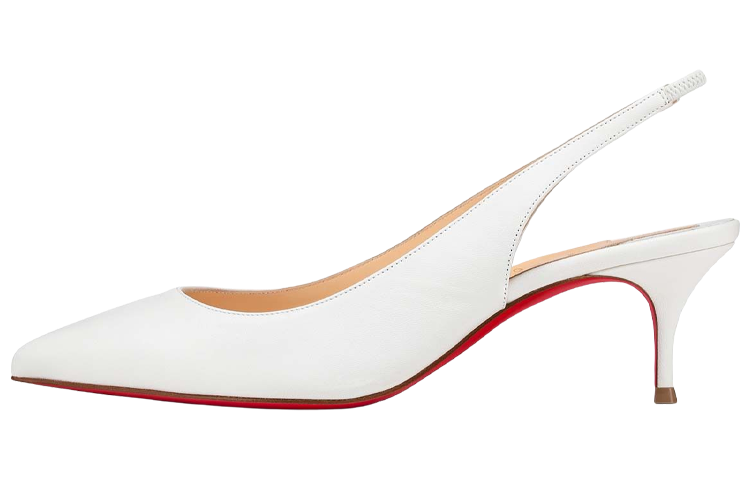 (Women) Christian Louboutin Kate Slingback 'White' 3210566W222