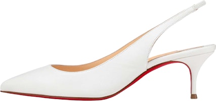 (Women) Christian Louboutin Kate Slingback 'White' 3210566W222 (Women) Christian Louboutin Kate Slingback 'White' 3210566W222