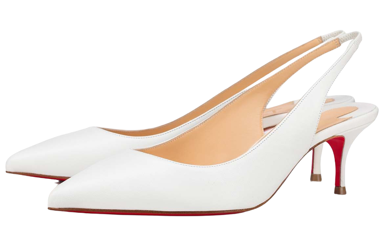 Order (W) Christian Louboutin Kate Slingback 'Blanco' 3210566W222