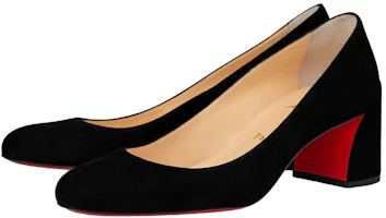 Order Christian Louboutin 皮革粗跟高跟鞋 女用 黑色