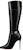 (W) But But Lutut Tinggi Kulit Christian Louboutin Tumit 10cm 'Hitam' 3221247BK01