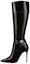 Buy (W) But But Lutut Tinggi Kulit Christian Louboutin Tumit 10cm 'Hitam' 3221247BK01