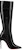 (W) But But Lutut Tinggi Kulit Christian Louboutin Tumit 10cm 'Hitam' 3221247BK01
