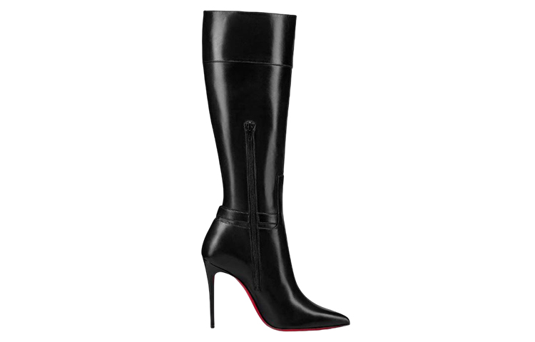 Order (W) Stivali Alti in Pelle a Punta Christian Louboutin 10cm ''Neri'' 3221247BK01
