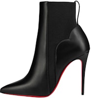 (Women) Christian Louboutin Leather Pointed-Toe Ankle Chelsea Boots '10cm Black' 1230286BK01 (Women) Christian Louboutin Leather Pointed-Toe Ankle Chelsea Boots '10cm Black' 1230286BK01