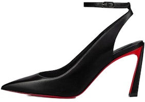 (Women) Christian Louboutin Leather Pointed-Toe Buckle Pumps 'Black' 1230617B439 (Women) Christian Louboutin Leather Pointed-Toe Buckle Pumps 'Black' 1230617B439