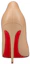 Shop (Women) Christian Louboutin Leather Pointed-Toe Slip-On Stiletto 10cm 'Nude' 3200380N247