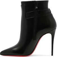 (Women) Christian Louboutin Leather Pointed-Toe Stiletto Ankle Boots 'Black' 3220843BK01 (Women) Christian Louboutin Leather Pointed-Toe Stiletto Ankle Boots 'Black' 3220843BK01