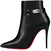 (Women) Christian Louboutin Leather Pointed-Toe Stiletto Ankle Boots 'Black' 3220843BK01 (Women) Christian Louboutin Leather Pointed-Toe Stiletto Ankle Boots 'Black' 3220843BK01
