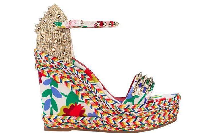 (W) Christian Louboutin Leather Sandals 'Multicolor' 圖 2