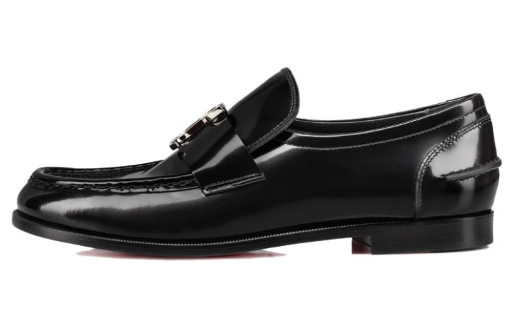 (Women) Christian Louboutin Leather Slip-On Black 'Comfort Casual' 1230355B439