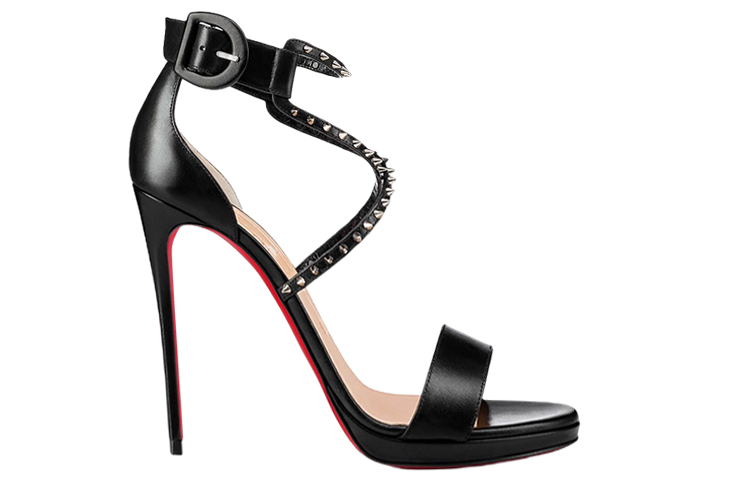 Order Christian Louboutin 皮革細高跟涼鞋 女款 黑色