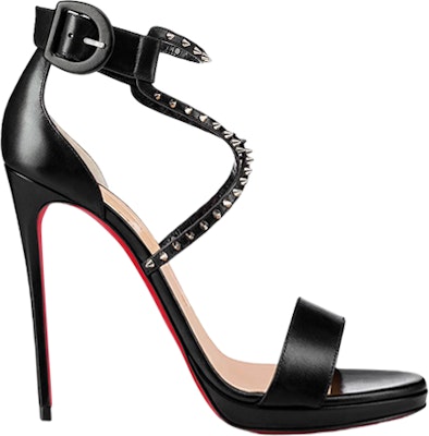 (Women) Christian Louboutin Leather Stiletto Sandals 'Black' 3180515BK65 Order (Women) Christian Louboutin Leather Stiletto Sandals 'Black' 3180515BK65