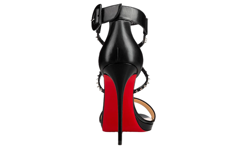 Shop (W) Sandal Stiletto Kulit Christian Louboutin 'Hitam' 3180515BK65