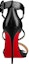 Shop (W) Christian Louboutin Sandal Stilet Kulit 'Hitam' 3180515BK65
