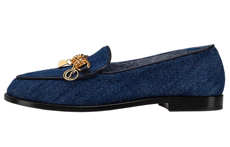 (W) Christian Louboutin Loafer 'Deep Blue Denim'