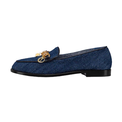 (W) Christian Louboutin Loafer 'Deep Blue Denim'