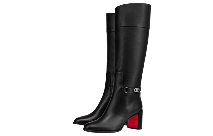 Lookbook (W) Christian Louboutin Lock Botta 70mm Boot Kulit Hitam 1220537BK5T