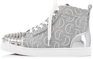 (Women) Christian Louboutin Lou Spikes High-Top 'Grey' 1220116SV71 (Women) Christian Louboutin Lou Spikes High-Top 'Grey' 1220116SV71