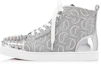 Buy (Women) Christian Louboutin Lou Spikes High-Top 'Grey' 1220116SV71