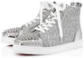 Order (Women) Christian Louboutin Lou Spikes High-Top 'Grey' 1220116SV71