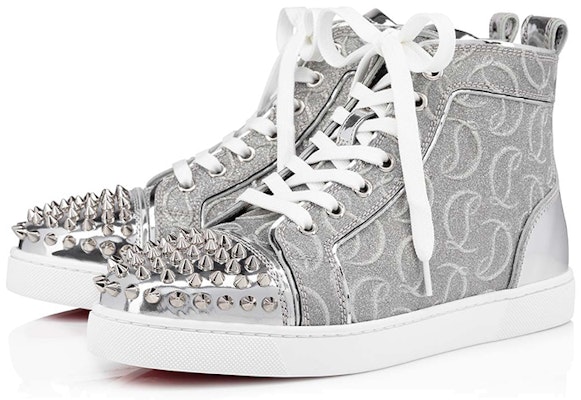 (Women) Christian Louboutin Lou Spikes High-Top 'Grey' 1220116SV71 Order (Women) Christian Louboutin Lou Spikes High-Top 'Grey' 1220116SV71