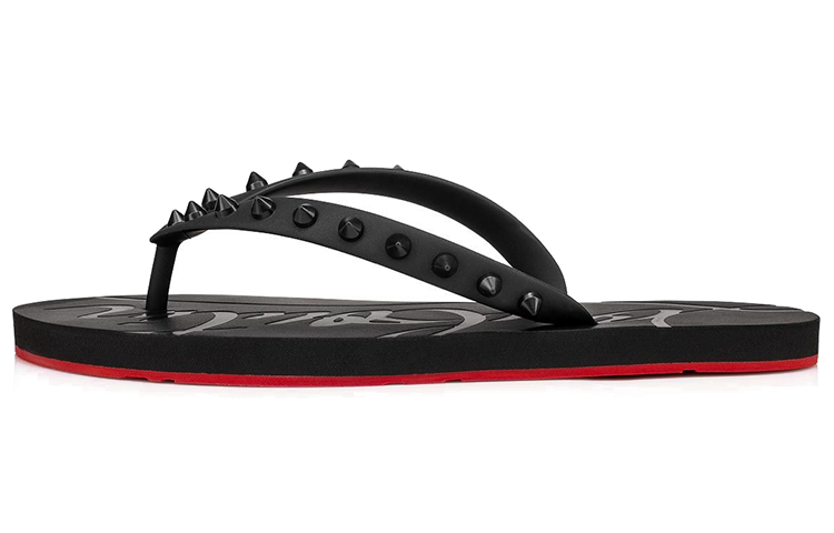 (Women) Christian Louboutin Loubi Flip 'Black'  1210655-BK01