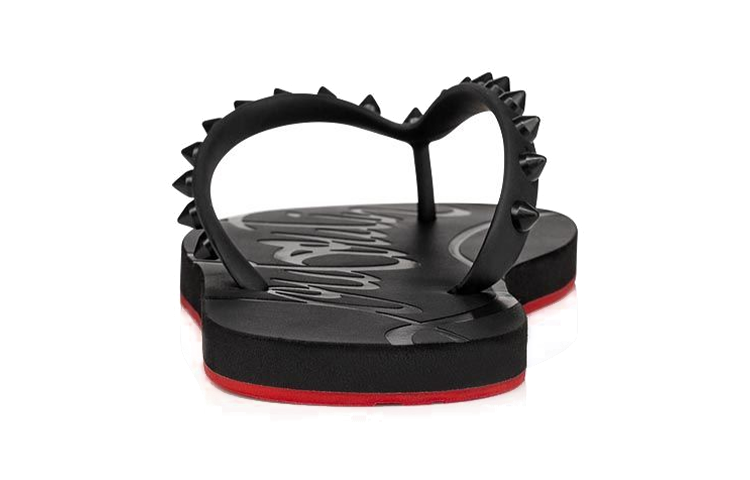 Shop (W) Christian Louboutin Loubi Flip 'Hitam' 1210655-BK01