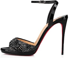 (Women) Christian Louboutin Loubiloo Sandals 'Bling Bang Black' 3201314J112 (Women) Christian Louboutin Loubiloo Sandals 'Bling Bang Black' 3201314J112