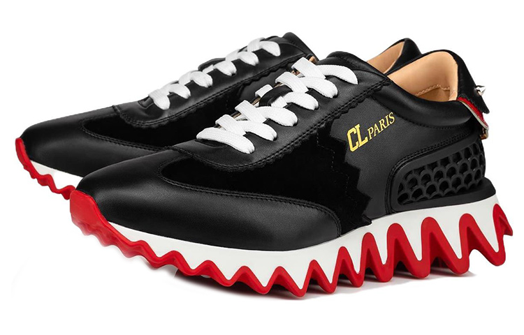 Order (W) ルブタン ルビシャーク 黒×赤 3201324-H358