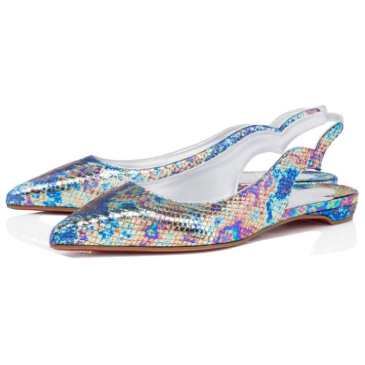 (W) Christian Louboutin Louis Flat 'Blue Leather' 圖 3