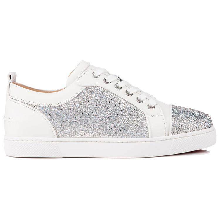 (W) Christian Louboutin Louis Junior Strass Low 'White Fashion' 圖 2