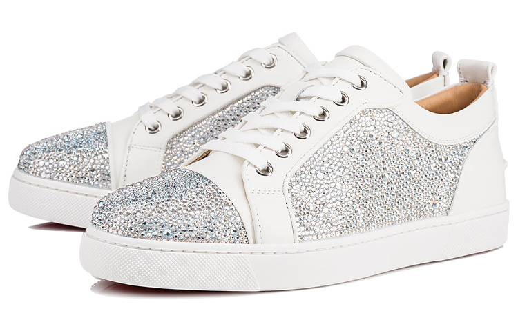 (W) Christian Louboutin Louis Junior Strass Low 'White Fashion' 圖 3