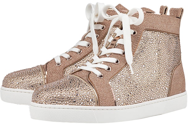 (W) Christian Louboutin Louis Strass Sepatu High Top 'Emas' 1200070N142 Order (W) Christian Louboutin Louis Strass Sepatu High Top 'Emas' 1200070N142
