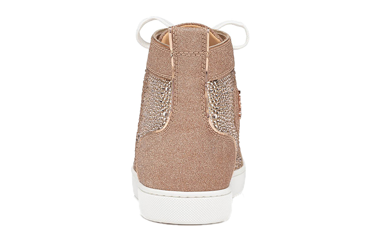 Shop (W) Christian Louboutin Louis Strass High Top Sneaker ''Goud'' 1200070N142