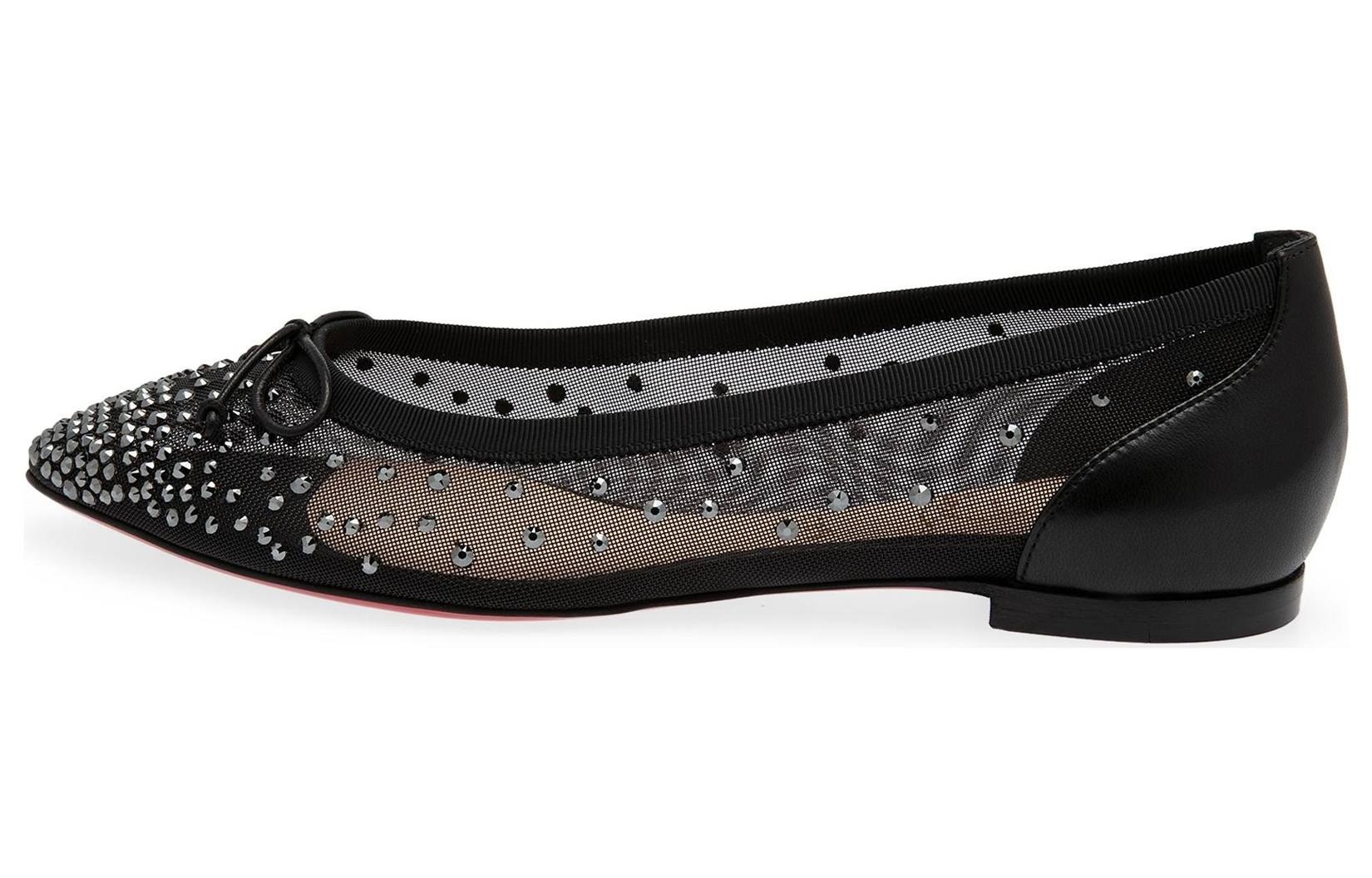 (W) Christian Louboutin Low-Top Flat 'Black Fashion'