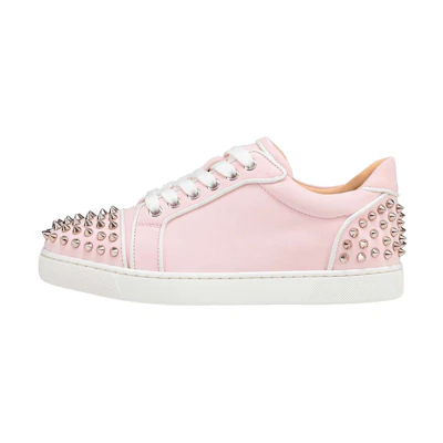 (W) Christian Louboutin Low-Top Suede Sneakers 'Pink'
