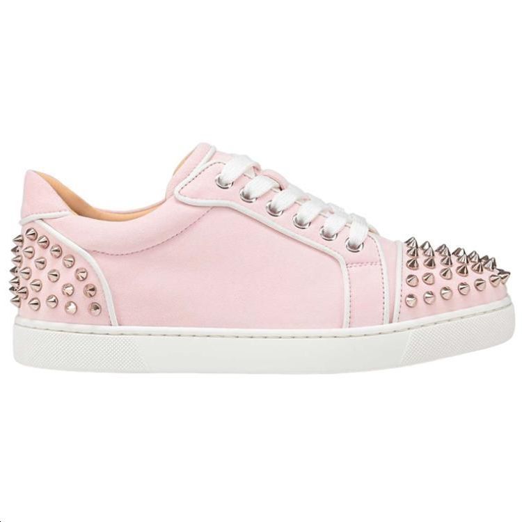 (W) Christian Louboutin Low-Top Suede Sneakers 'Pink' 圖 2