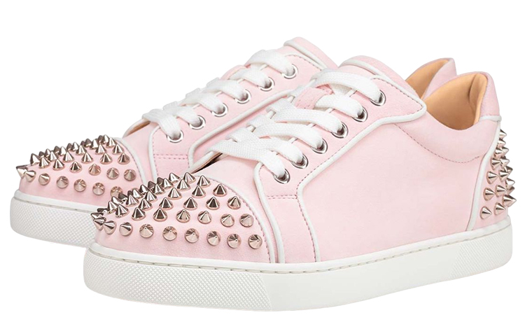 (W) Christian Louboutin Low-Top Suede Sneakers 'Pink' 圖 3