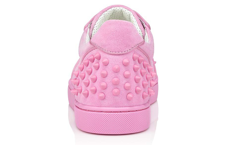 (W) Christian Louboutin Low-Top Suede Calfskin Sneakers 'Pink' 圖 4