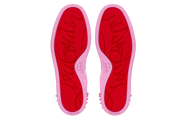 (W) Christian Louboutin Low-Top Suede Calfskin Sneakers 'Pink' 圖 5