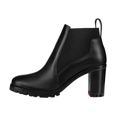 (W) Christian Louboutin Marcharoche Ankle Boot 'Black Calfskin'